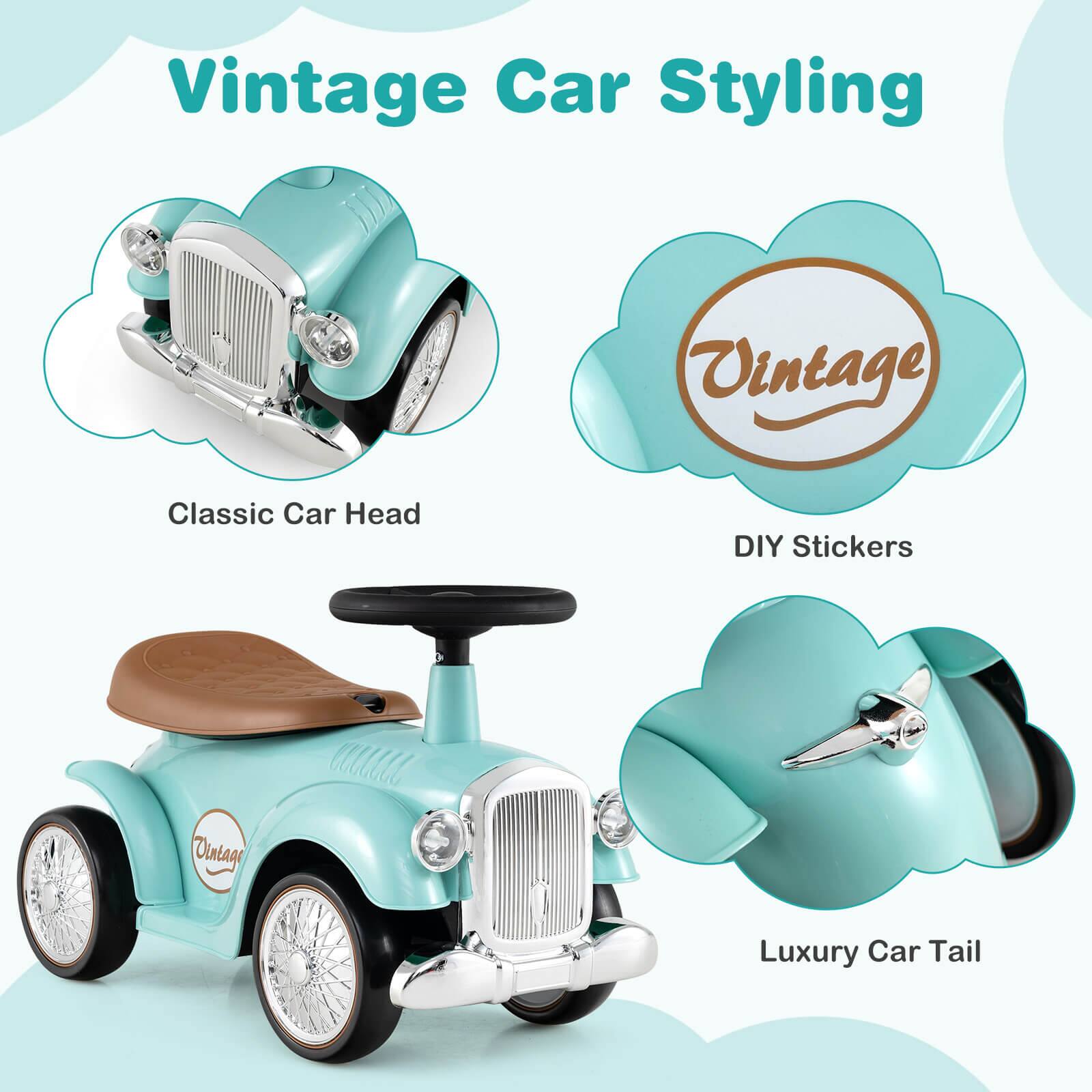 Vintage Car Styling Classic Car Head Vintage DIY Stickers Luxury Car Tail