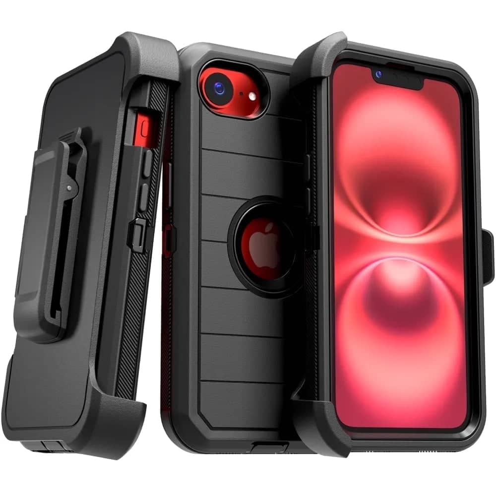 RomeTech - Defender Case for Apple iPhone 16e - Black