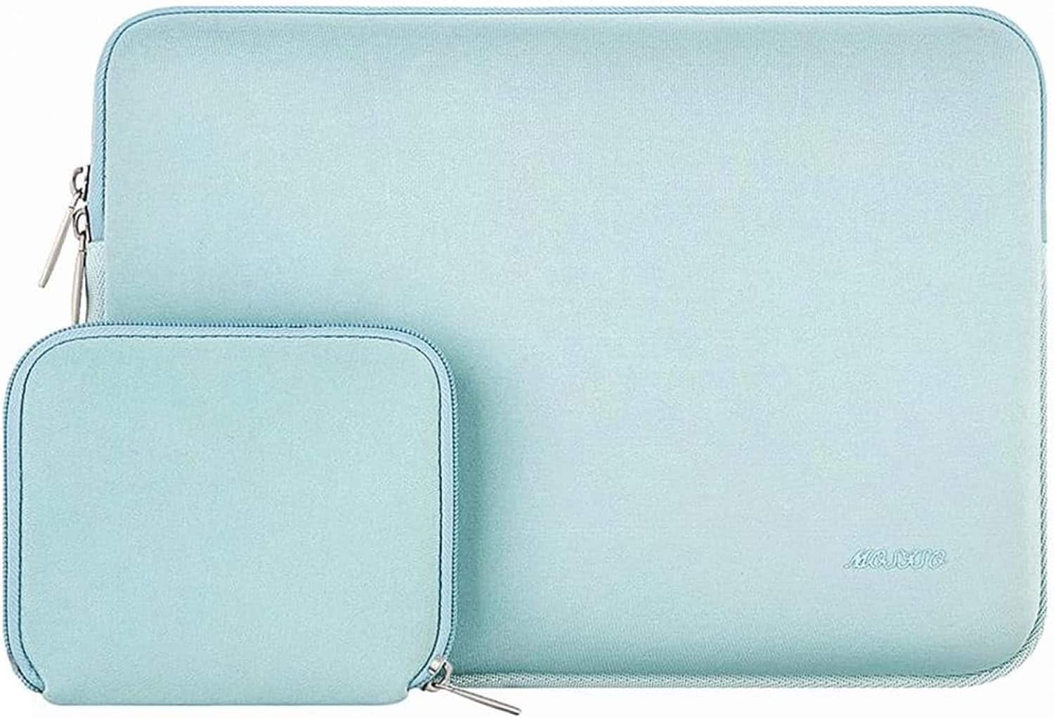 mosiso - 13 inch Laptop Sleeve for MacBook Air Pro 13 M5 M4 M3 M2 M1 2026-2018 /Neo 13, Neoprene Computer Sleeve with Small Case - Mint Green