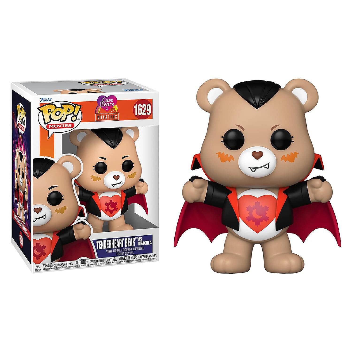 Funko Pop! Care Bears Monsters: Tenderheart Bear as Dracula - Multicolor