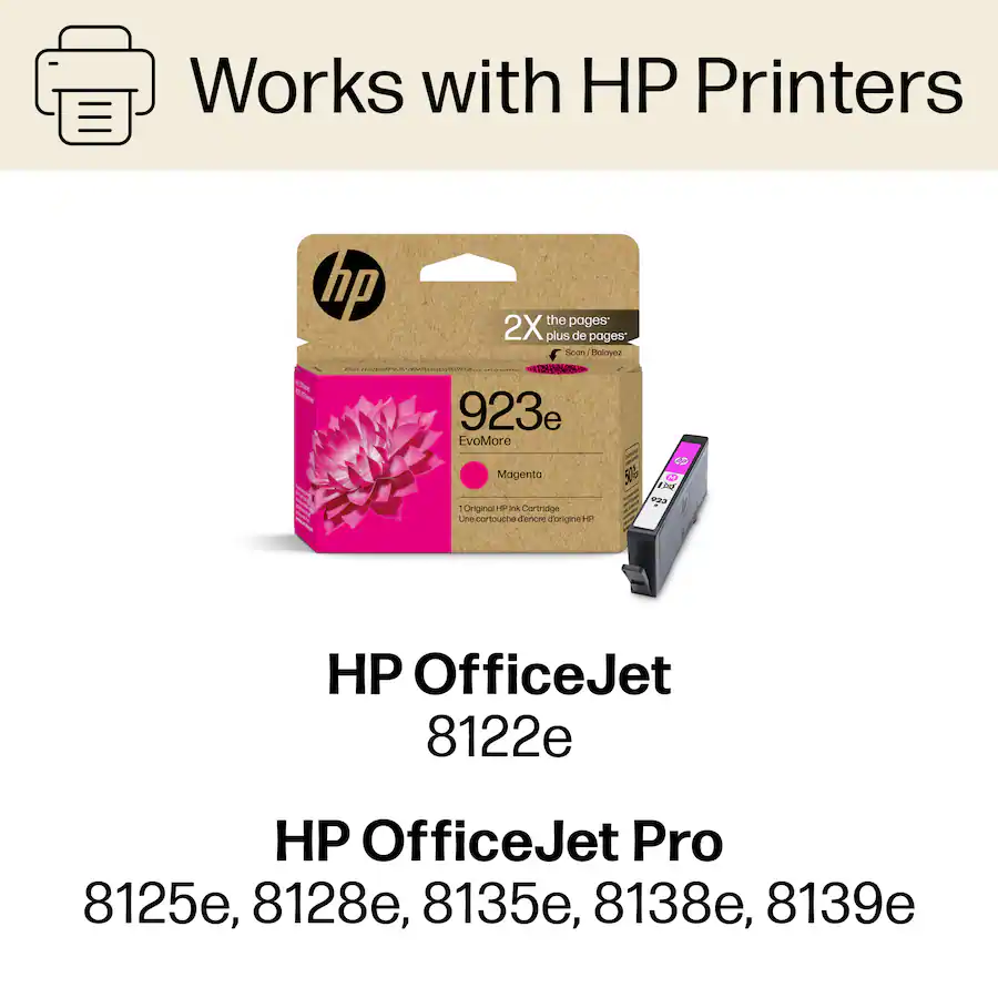 HP 923e EvoMore Ink Cartridge Magenta 4K0T5LN - Best Buy