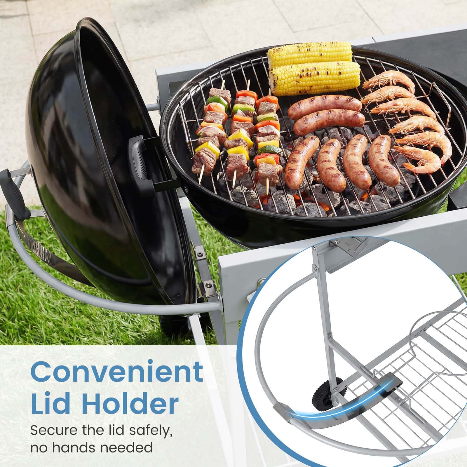 Costway Outdoor Grill Table for 18