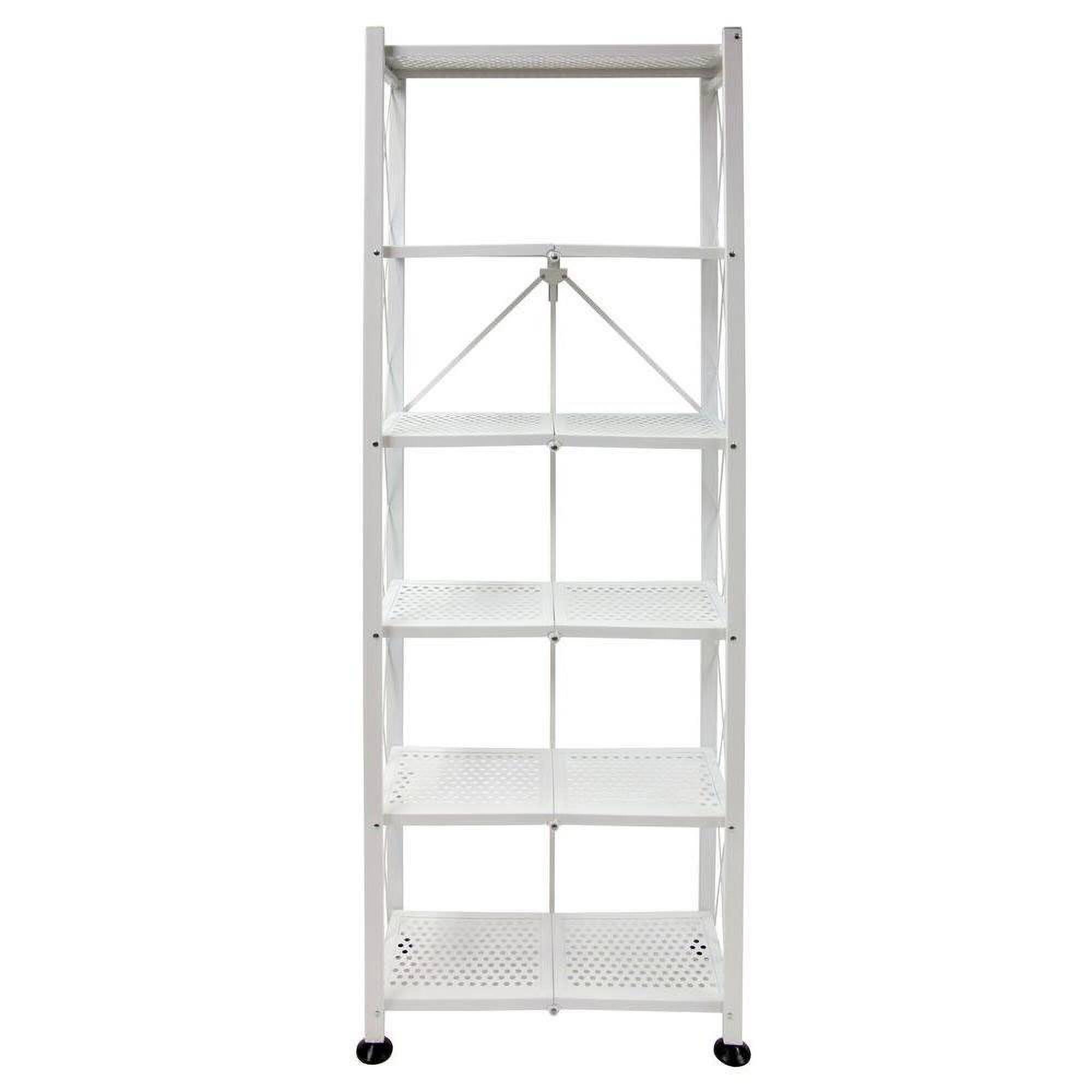 Origami - RB-03 6 Shelf Open Styled Home Organizational Deco Rack Bookshelf - White