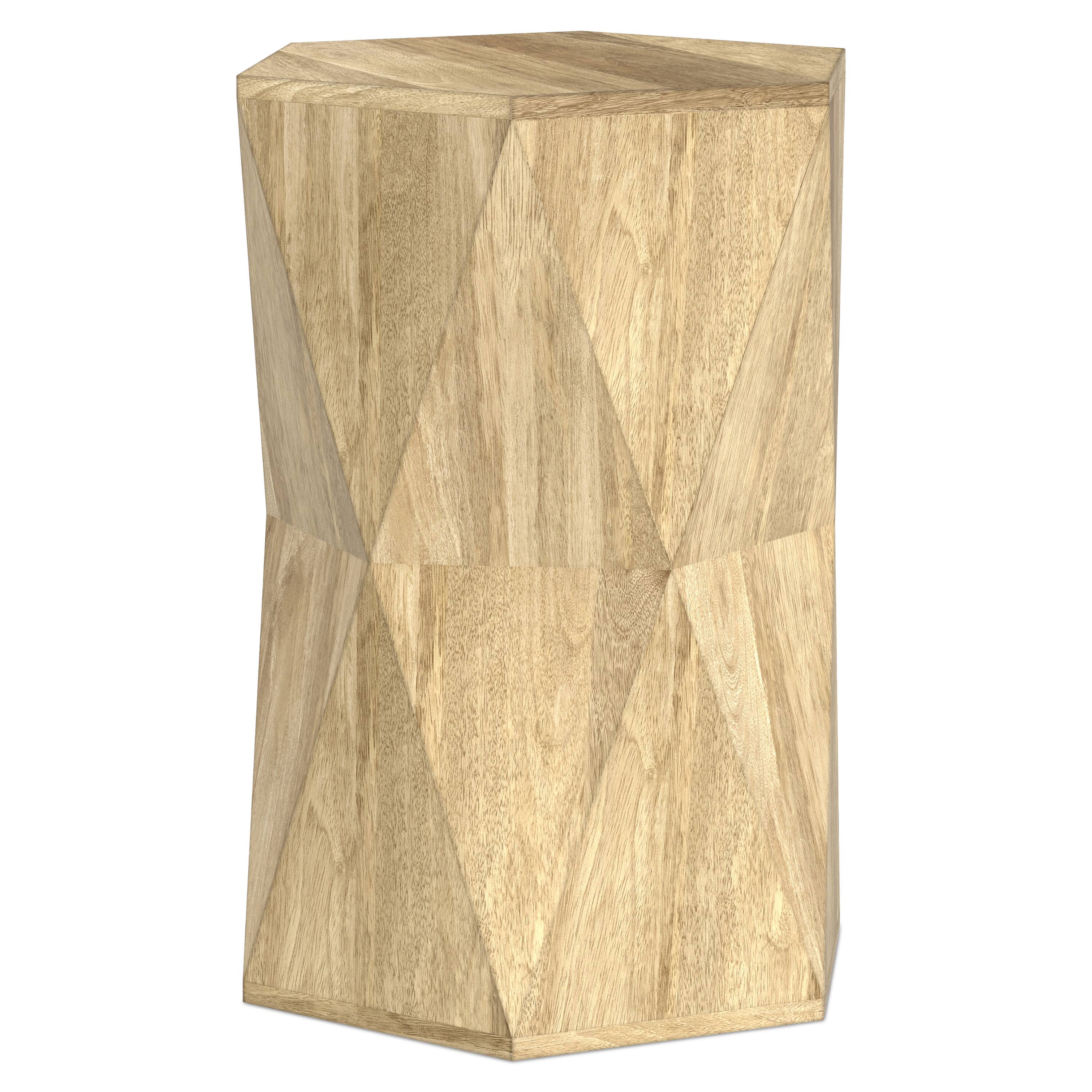 Alt View 2. Simpli Home - Mckinley 16 inch Wide Solid Wood Contemporary End Table in Natural, Assembled - Natural.