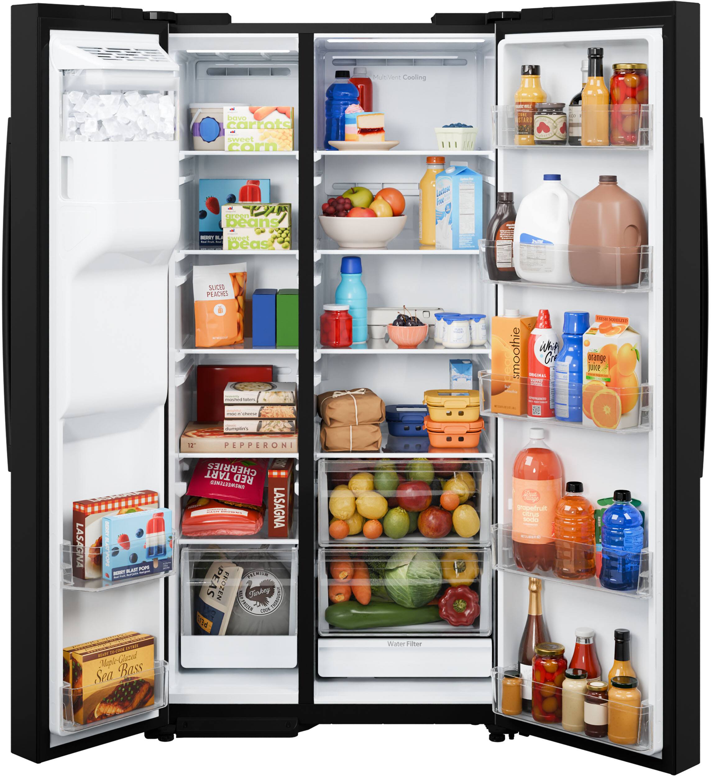 Multi/Vent Cooling - bave carrots sweet corn - STAR - Pue0 peans | H4SN Fa : . neee adas I beast 2 SLICEE PEACHES - - : A smoothie whg Cre K | - VAD prange FUE E - d 1 PEPPERONI LASAGNA ! AA AE PORE - - - TART CHERRIES CEMSN RED ad - LASAGNA PEAS FROZEN E Firkey POAIES d F cioed supefruit vtrus bundes - 1 Mai-Glacial Bass Sea Water Filter