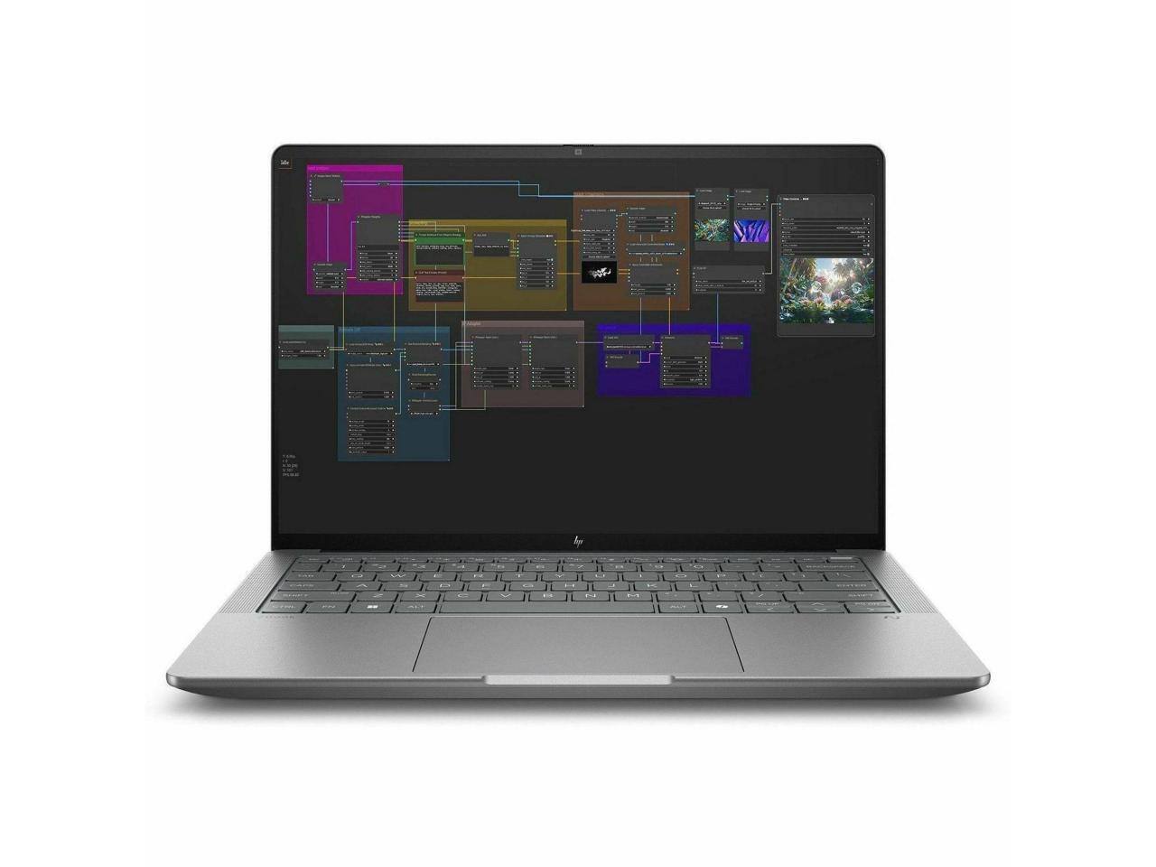 Alt View 2. HP - HP ZBook Ultra G1a 14" Touchscreen - AMD Ryzen AI 390 - 64 GB - 2880x1800 - Win 11 Pro - Silver.