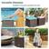 Versatile Ottoman Suitable for the patio, poolside and more Cozy Ottoman storage box Compact Side Table Single Seat