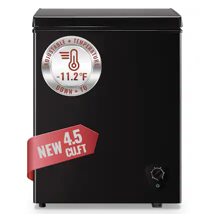 ADJUSTABLE TEMPERATURE -11.2°F DOWN TO 4.5 NEW CU.FT