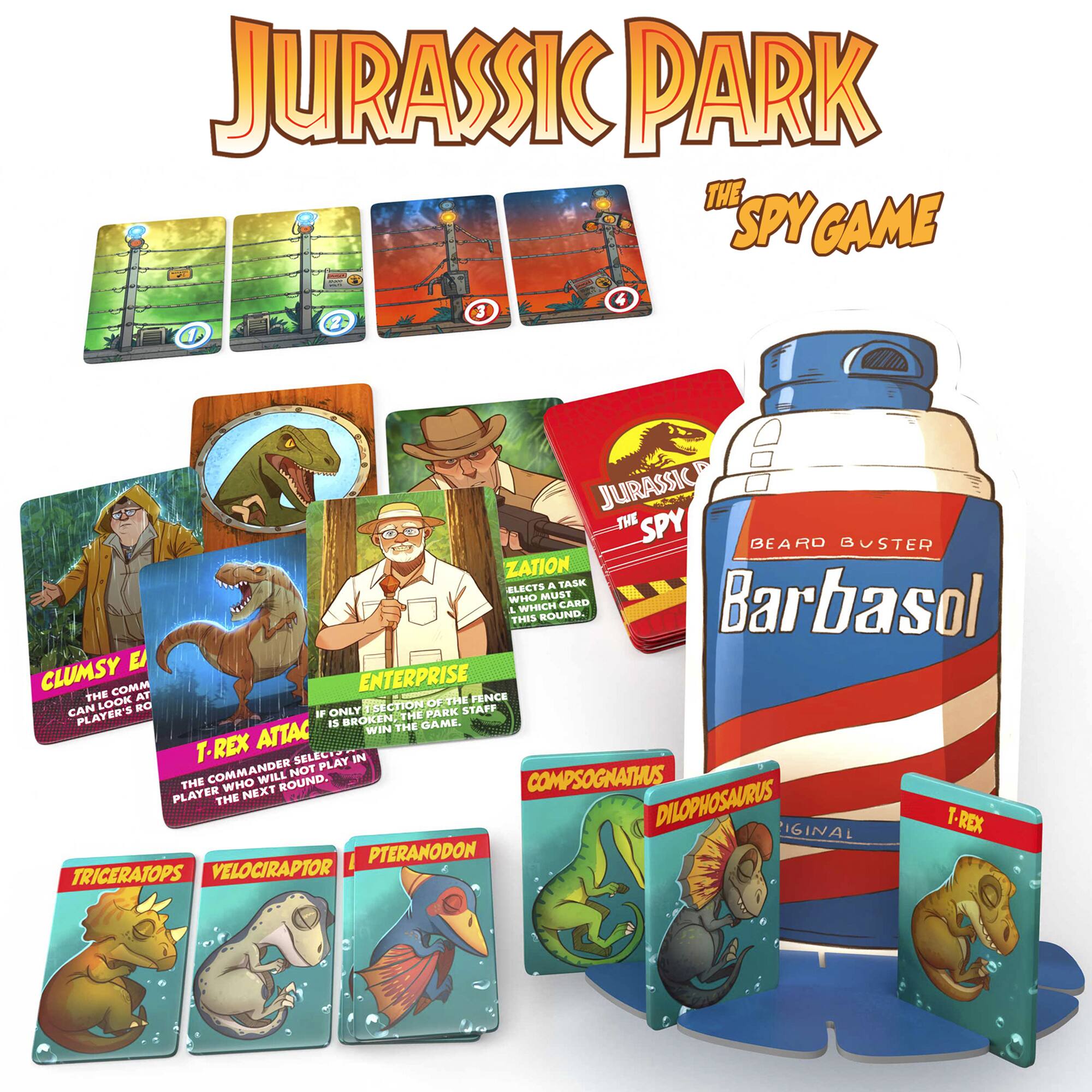 Jurassic Park: The Spy Game 3 Jurassic The Spy Beard Buster Zation Elects a Task Which Round. Card Barbasol E Clumsy Communication Enterprise The At The Fence Can Look Ro 1 Section Of Staff Player's If Only The Park Is Broken, The Game. Attack Win T-Rex Select Play In Commander Will Not Compognathus The Who Next Round, Player The Dilophosaurus.