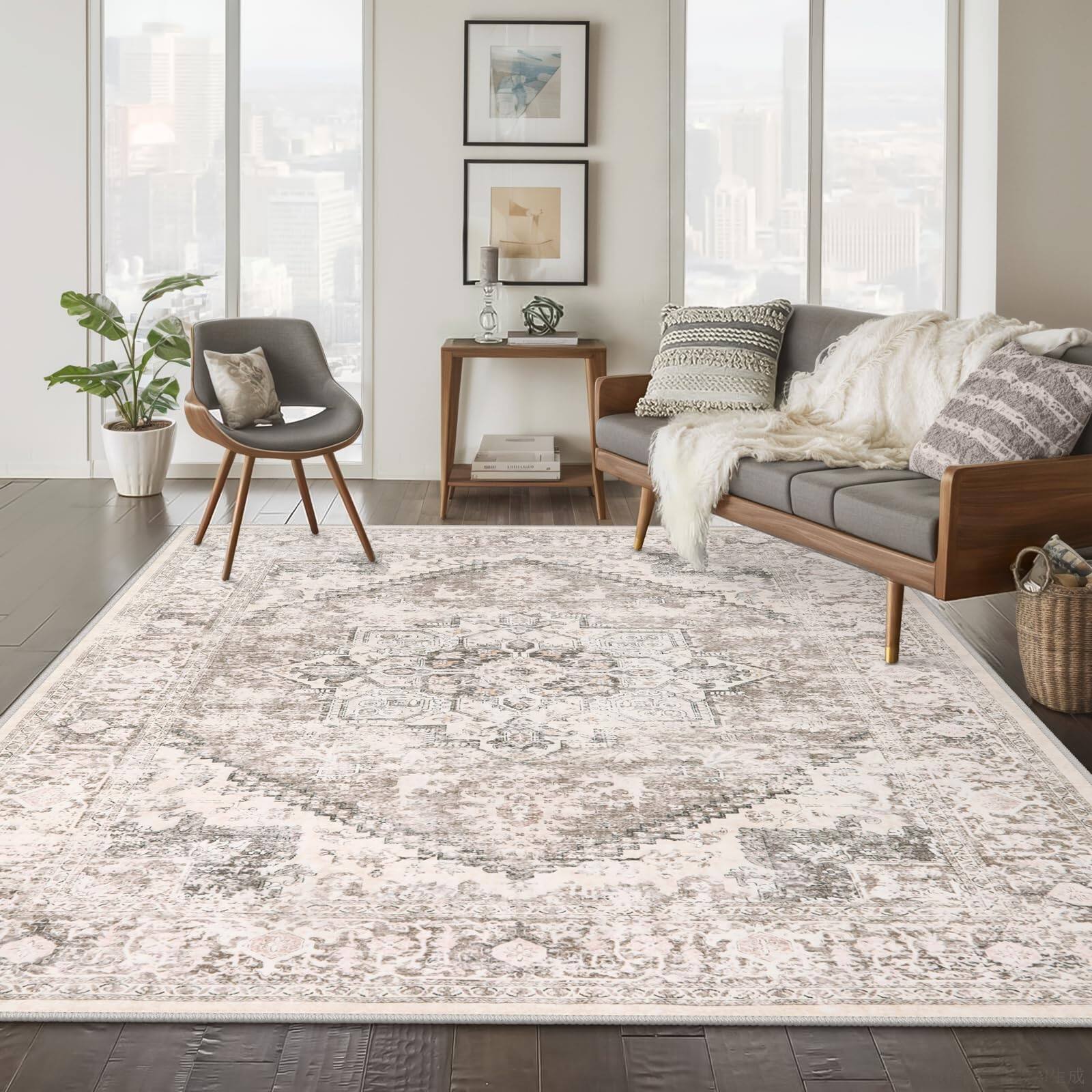 Medallion Beige 8' x 10' (Rectangular)