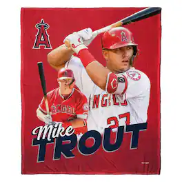 Northwest - Mike Trout Los Angeles Angels 50" x 60" Player Silk Touch Throw Blanket - Multicolor