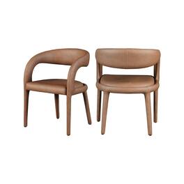 Meridian Furniture - Sylvester Vegan Leather Dining Chair - Brown