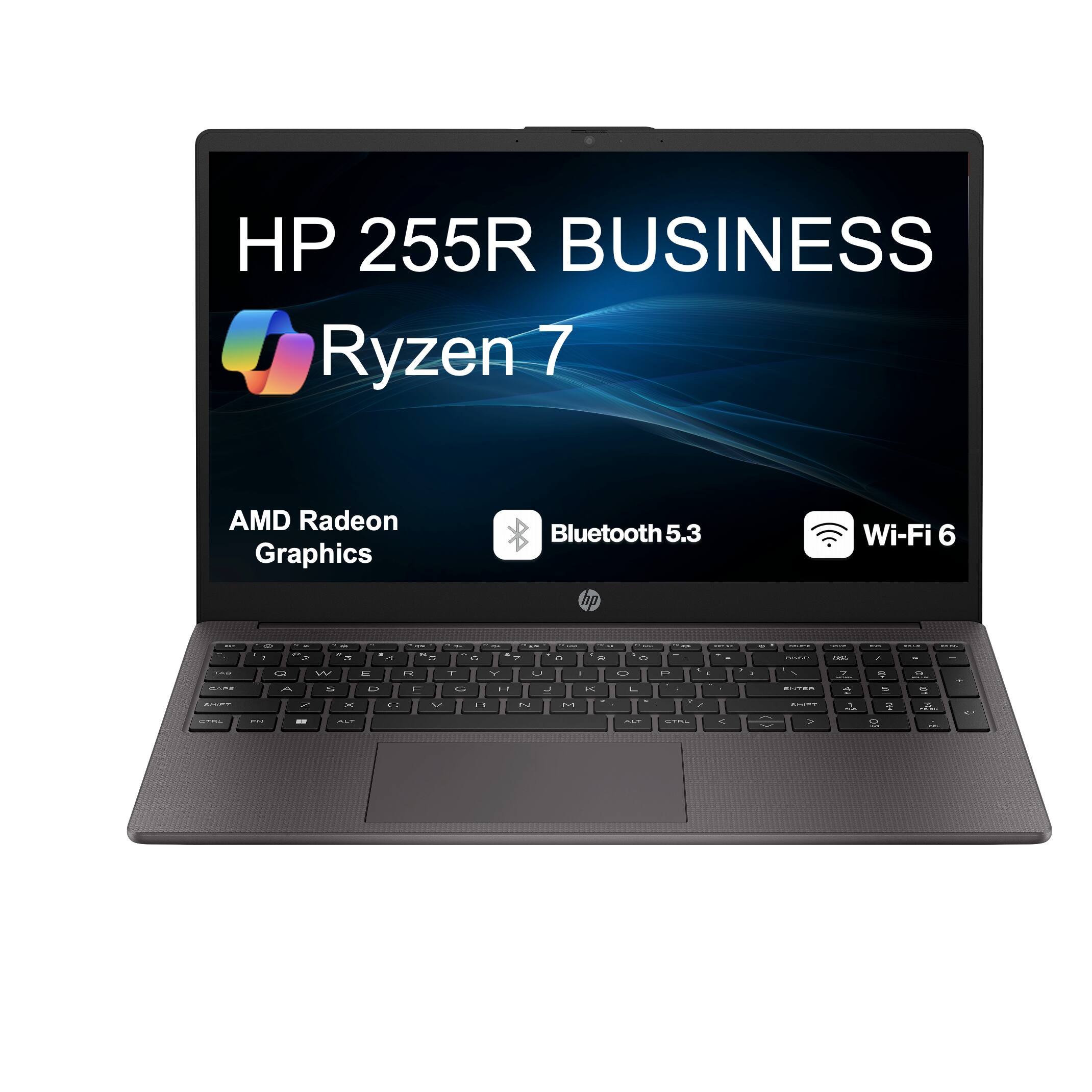 HP 255R BUSINESS Ryzen 7 AMD Radeon Graphics Bluetooth 5.3 Wi-Fi 6
