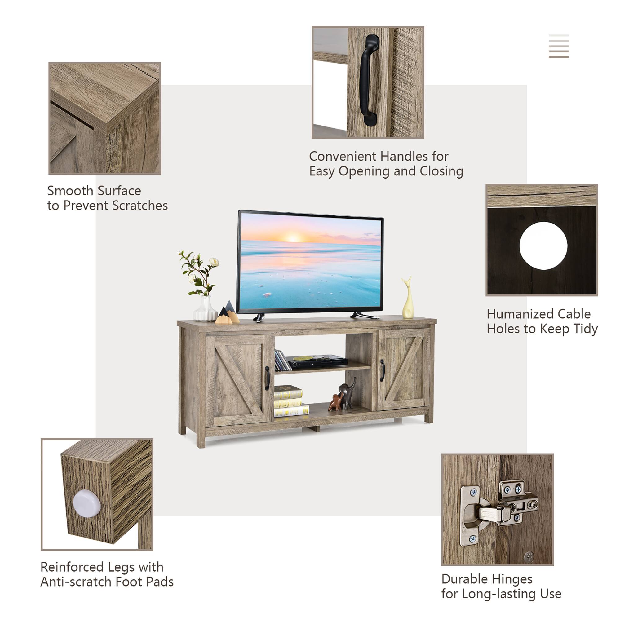 Smooth Surface to Prevent Scratches, Convenient Handles for Easy Opening and Closing, Humanized Cable Holes to Keep Tidy, Reinforced Legs with Anti-scratch Foot Pads, Durable Hinges for Long-lasting Use