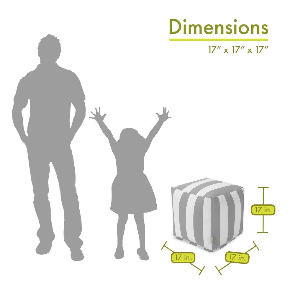 Dimensions: 17" x 17" x 17"  
17 in. x 17 in. x 17 in.