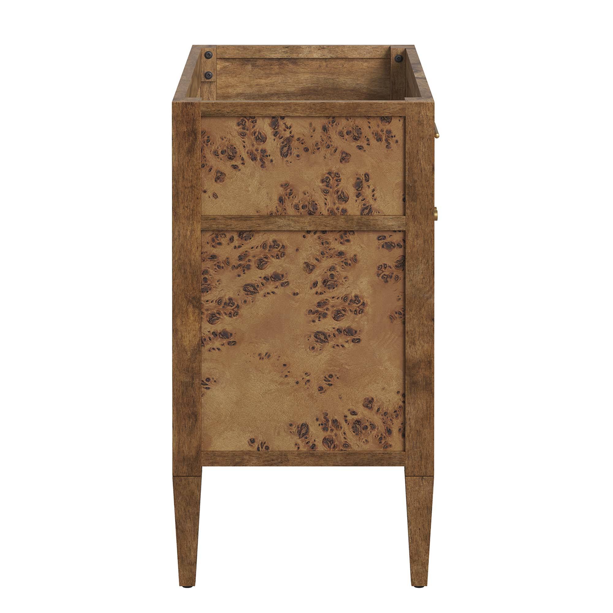 Alt View 4. Modway - Elysian 36" Wood Bathroom Vanity Cabinet (Sink Basin Not Included) by Modway - Brown.