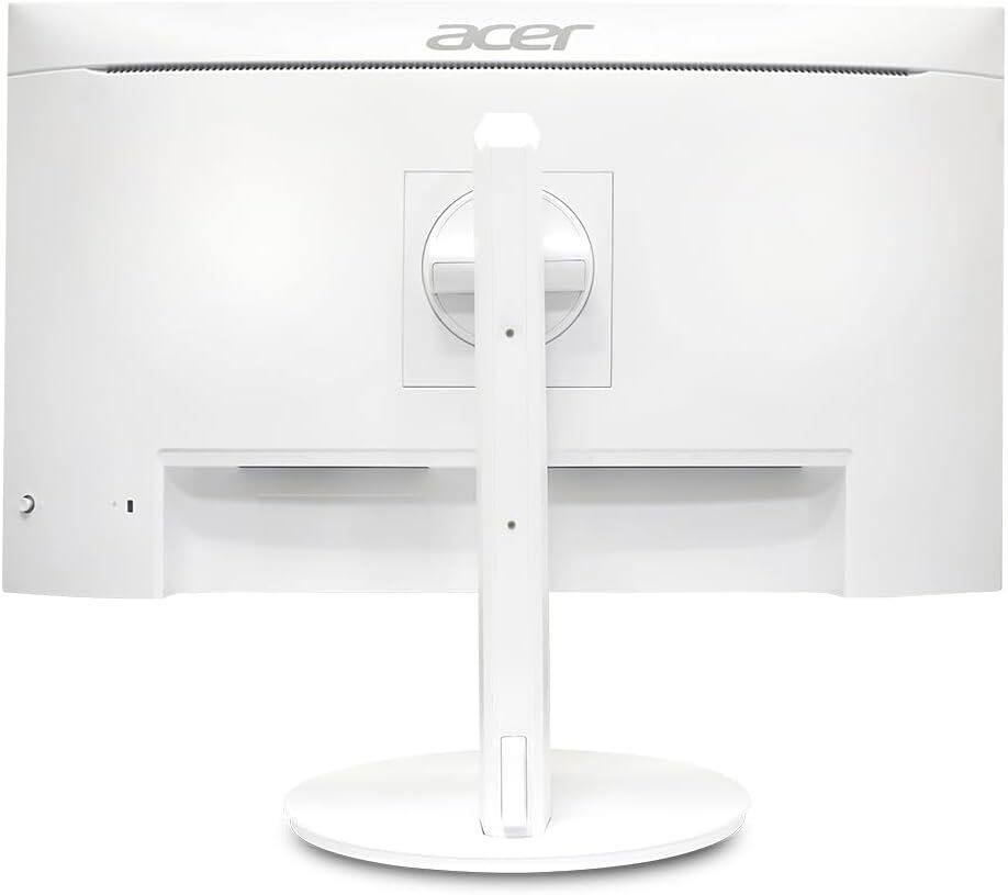 Back. Acer - Refurbished CS242Y 23.8” IPS Full HD Smart Monitor 60Hz 14ms - White.