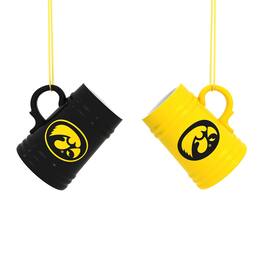 Evergreen Enterprises - Iowa Hawkeyes Two-Pack 3" Mini Stein Ornament Set - Multicolor