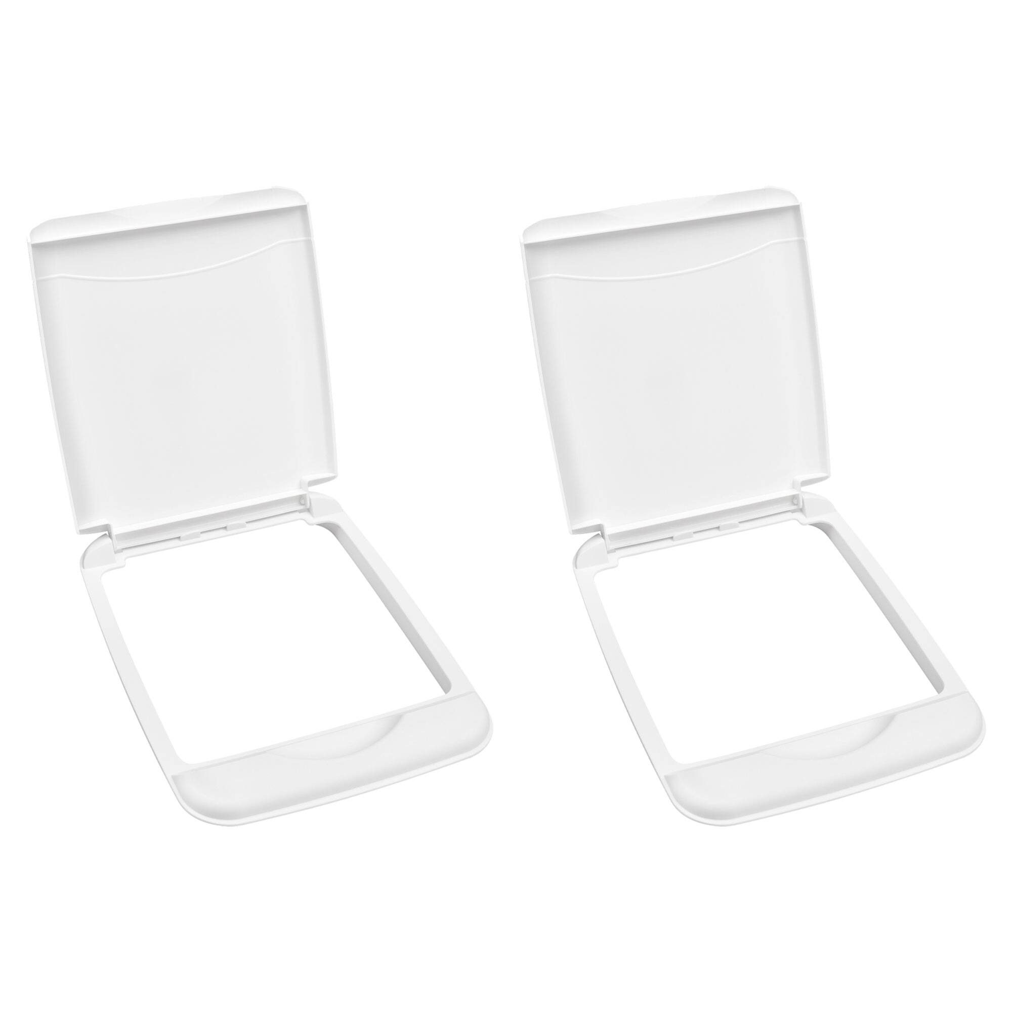 Rev-A-Shelf - 35 Qt Trash Can Replacement Lid, (Lid Only) RV-35-LID-1-40 (2 Pack) - White