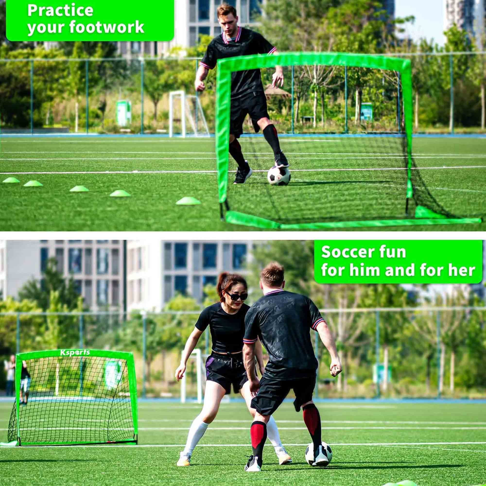 Practice your footwork  
Soccer fun for him and for her  
Ksperts