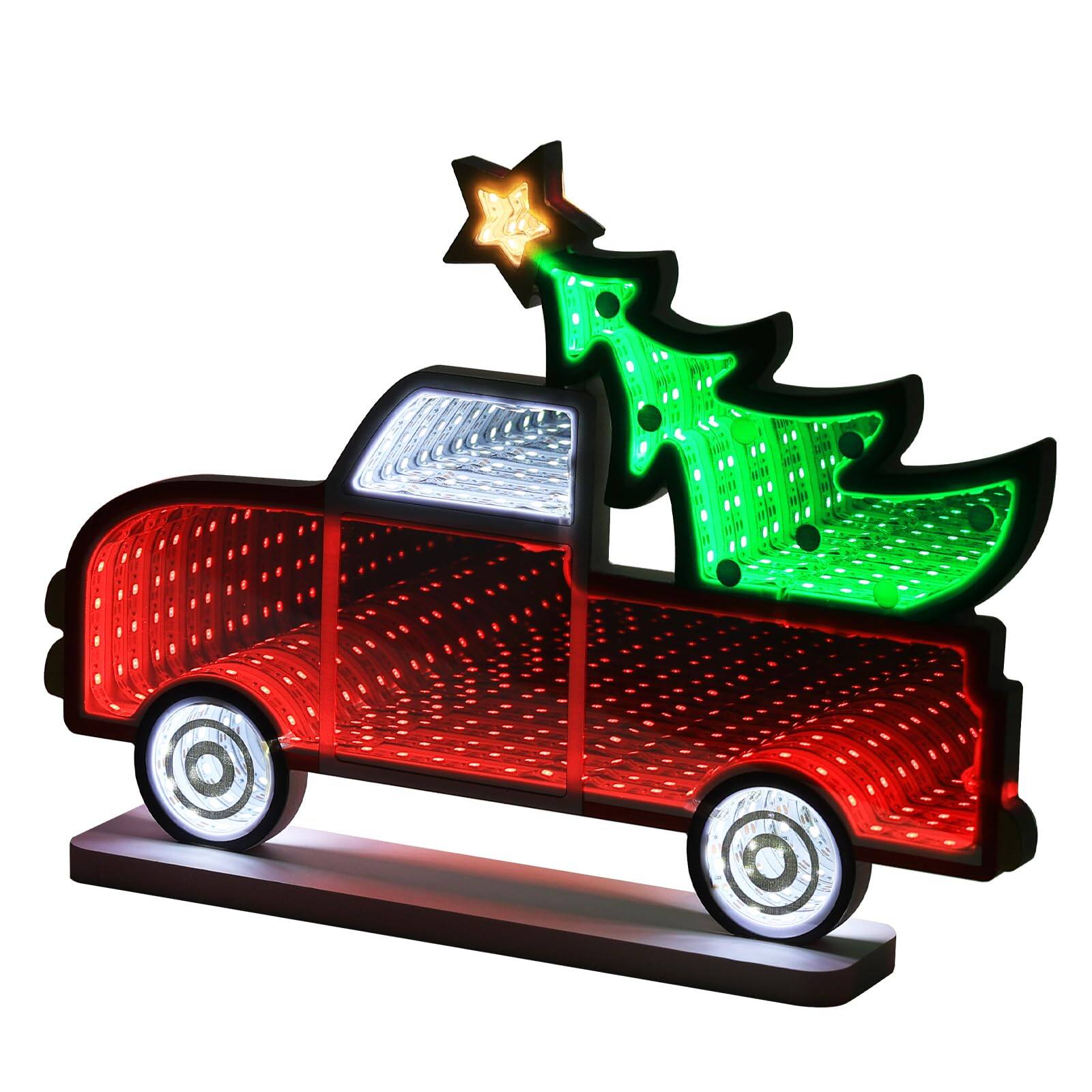 Front. MAGICAL RUBS - Christmas Decorations Indoor Tree Infinity Mirror Tunnel Light - 3d Endless Extension Led Night Lamp Usb Colorful Tab... - MYTL-8086.