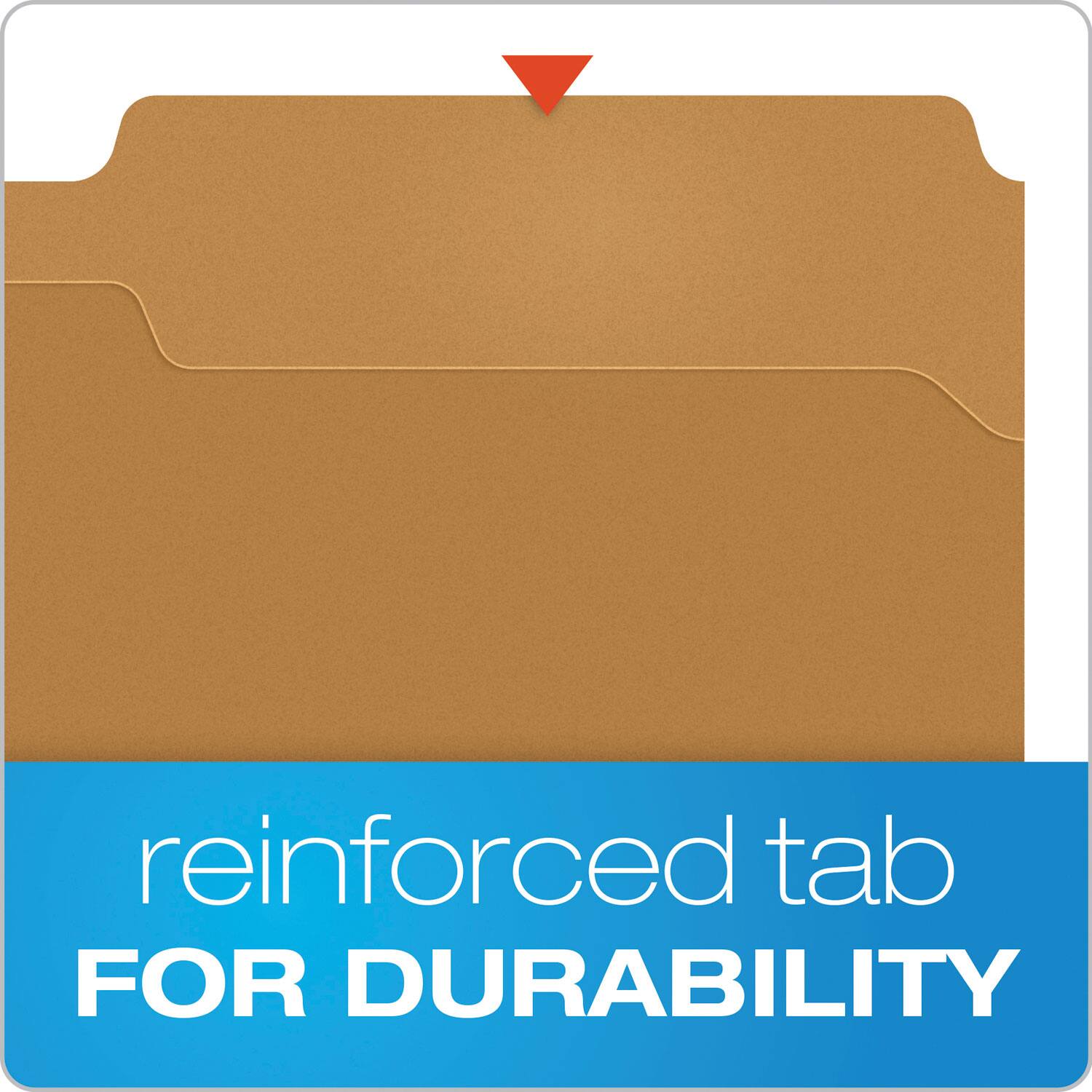 reinforced tab  
FOR DURABILITY