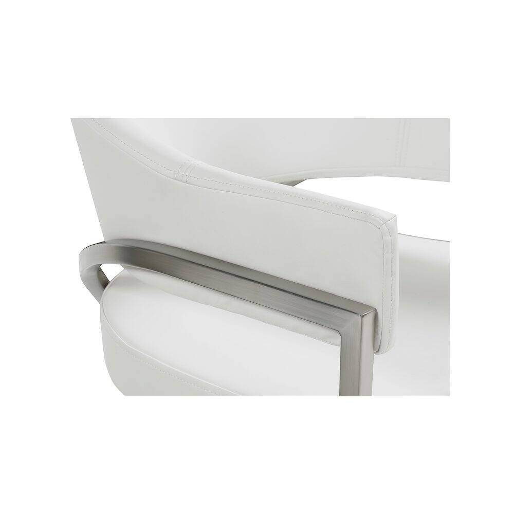 Alt View 3. Meridian Furniture - Madelyn Cream Vegan Leather Dining Chair, Set of 2 - Beige.