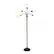 Angle. Simple Designs - Simple Designs 5 Light Adjustable Gooseneck Floor Lamp - Black/White Shades.