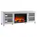 Angle. Camden&Wells - Quincy Log Fireplace TV Stand for TVs up to 75" - White.