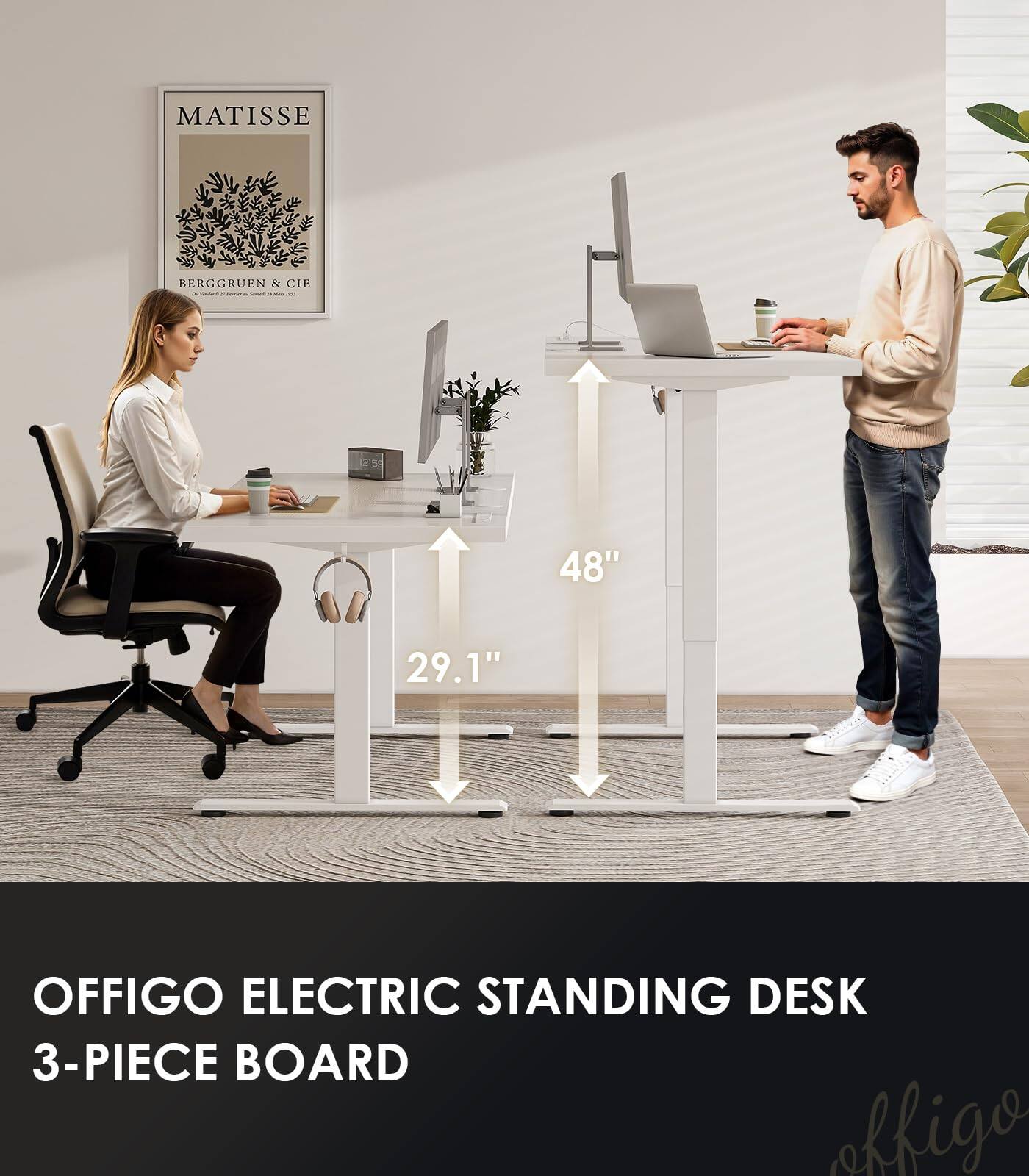 MATISSE BERGGRUEN & CIE

OFFIGO ELECTRIC STANDING DESK 3-PIECE BOARD