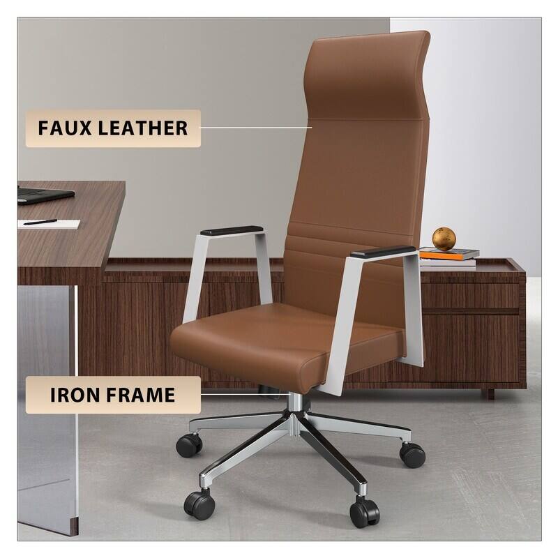 FAUX LEATHER  
IRON FRAME