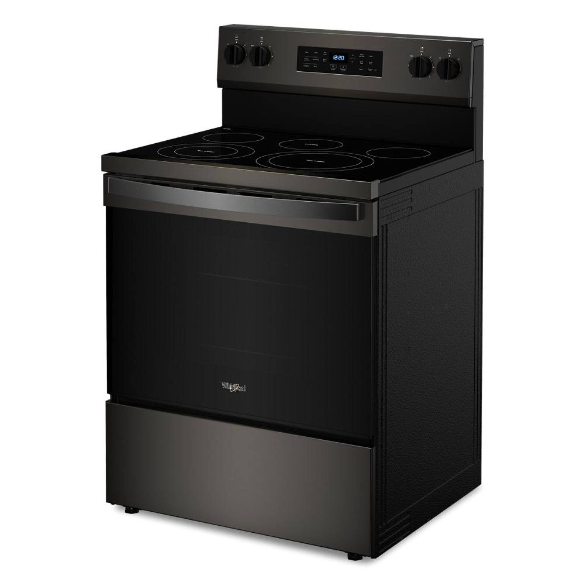 Alt View 11. Whirlpool - 5.3 Cu. Ft. Freestanding Electric Convection Range with No Preheat Air Fry and Air Baking - Black Stainless.