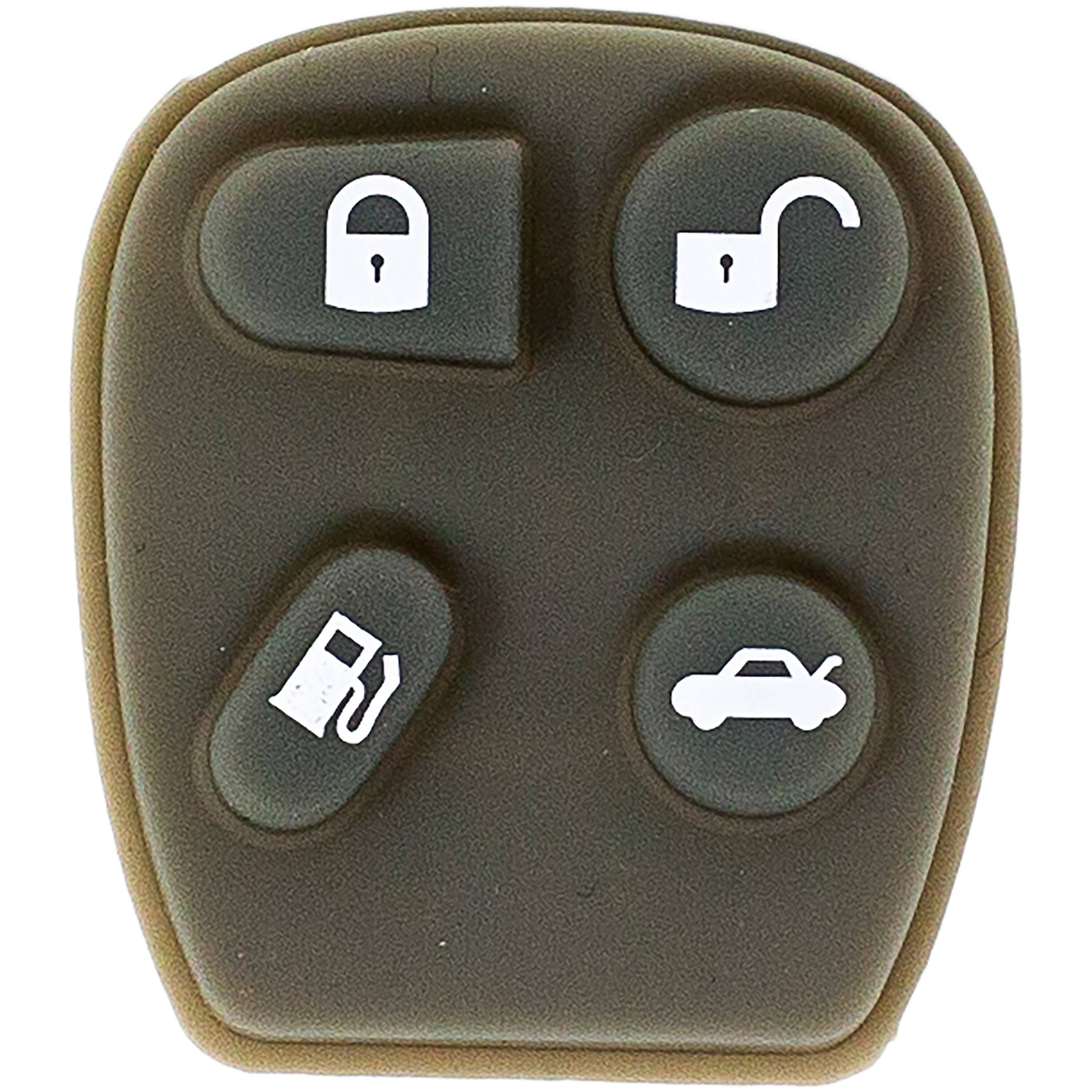 Alt View 1. Car Keys Express - Car Keys Express Replacement GM Remote - 4 Buttons (Lock, Unlock, Panic, and Trunk) Includes programmer and button pads - Black.