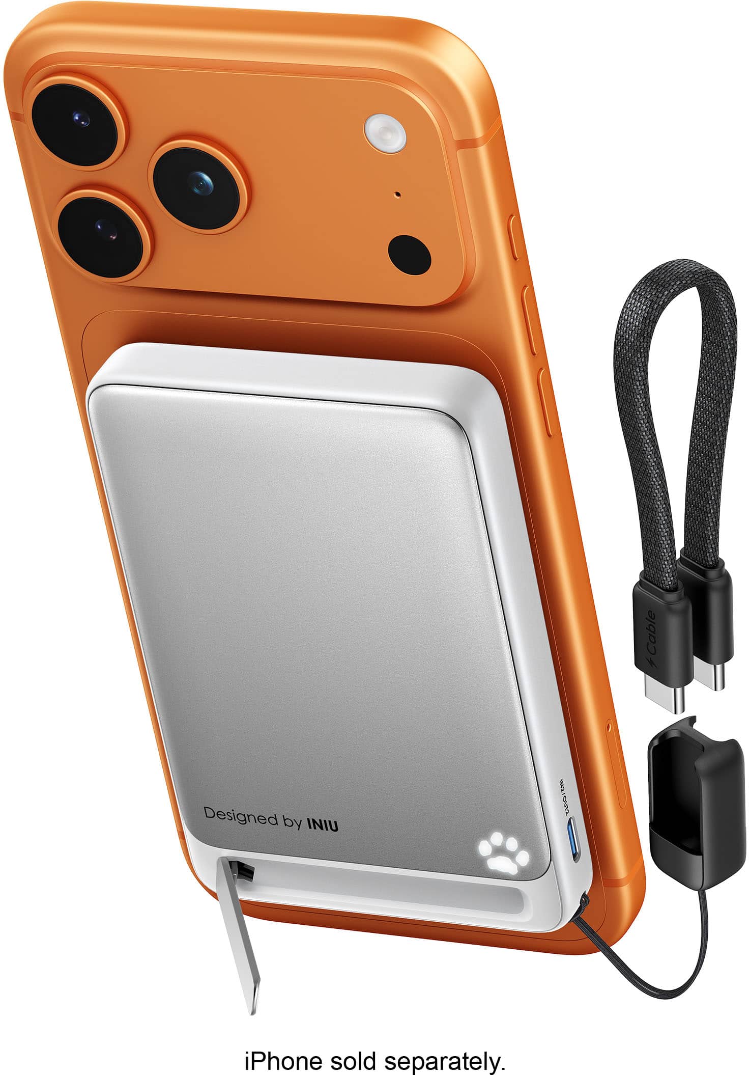 INIU - Magnetic Power Bank, Qi2 5000mAh Ultra Compact Portab