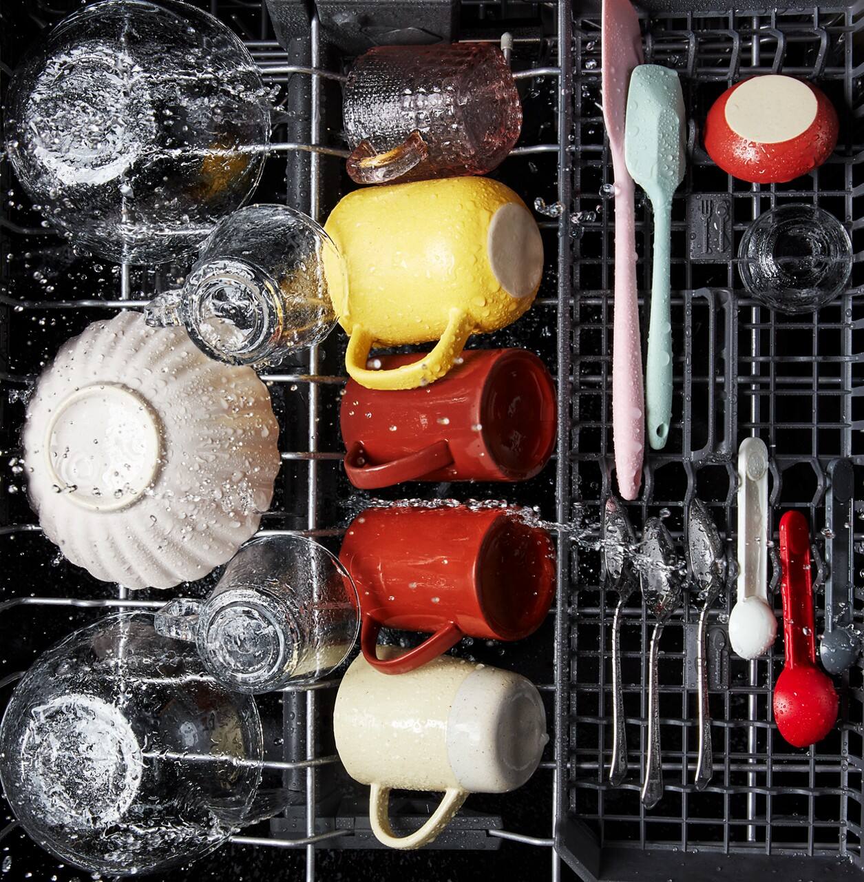 Alt View 6. KitchenAid - 24" Top Control Built-in Stainless Steel Tub Dishwasher with 3rd Rack, 40+ Total Wash Jets, 41 dBA - Stainless Steel.