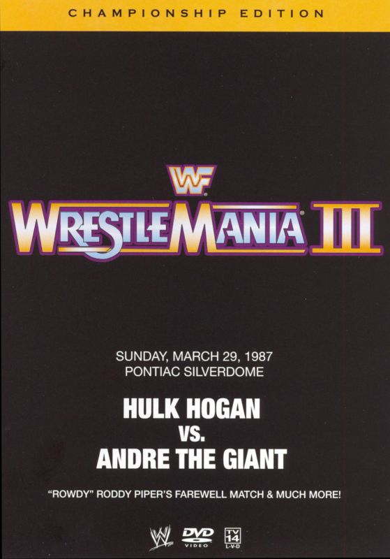 WWE Championship Collection WrestleMania III Iconic Match 