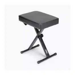 On Stage Stands - On-Stage Three-Position X-Style Keyboard Bench (Black)