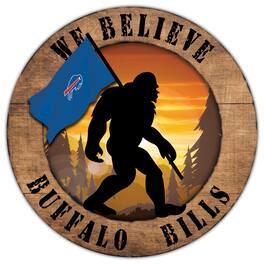 Fan Creations - Buffalo Bills 12'' We Believe Bigfoot Circle Sign - Multicolor