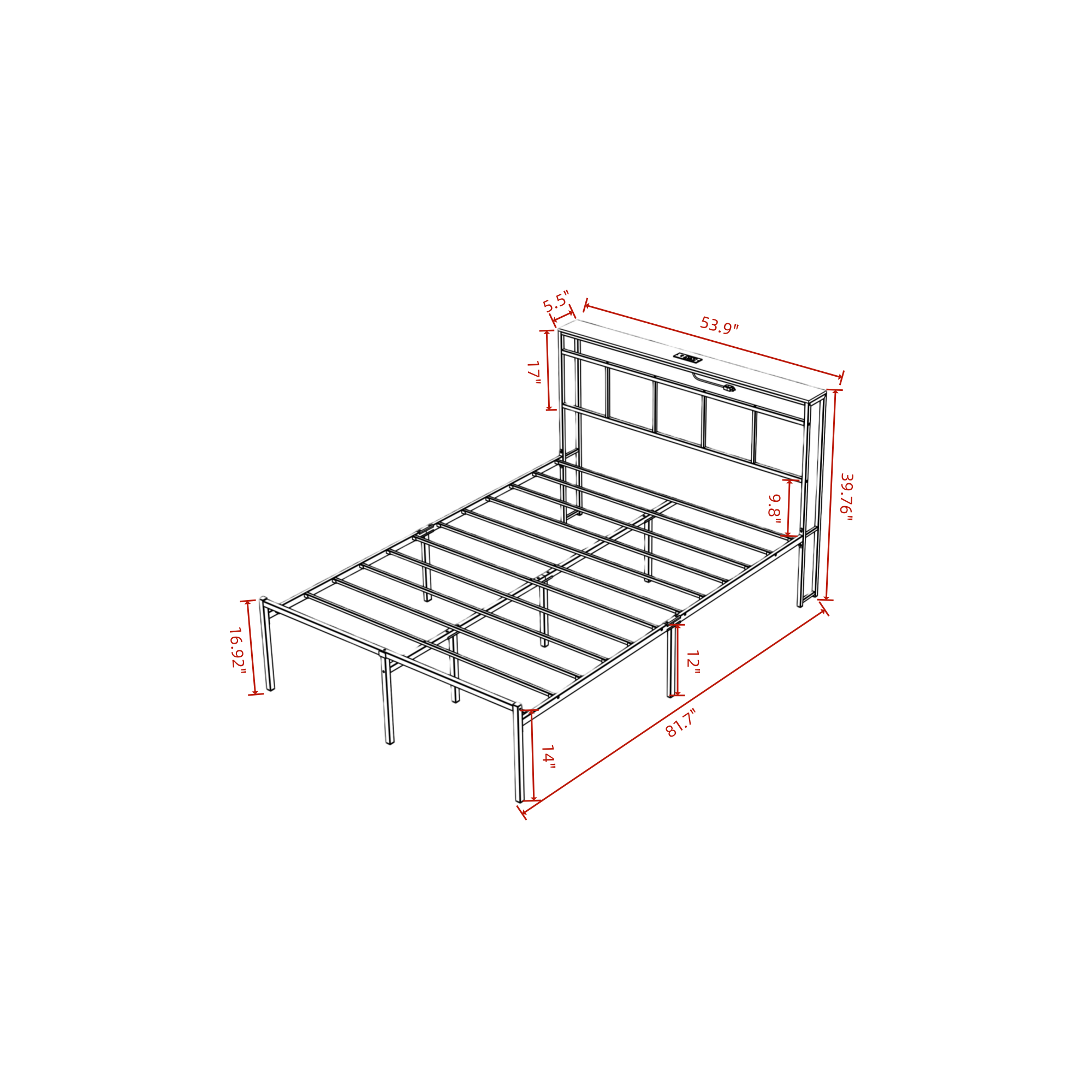 5.5"  
5 1/2"  
17"  
53.9"  
9.8"  
39.76°  
16.92"  
14"  
12"  
81.7"