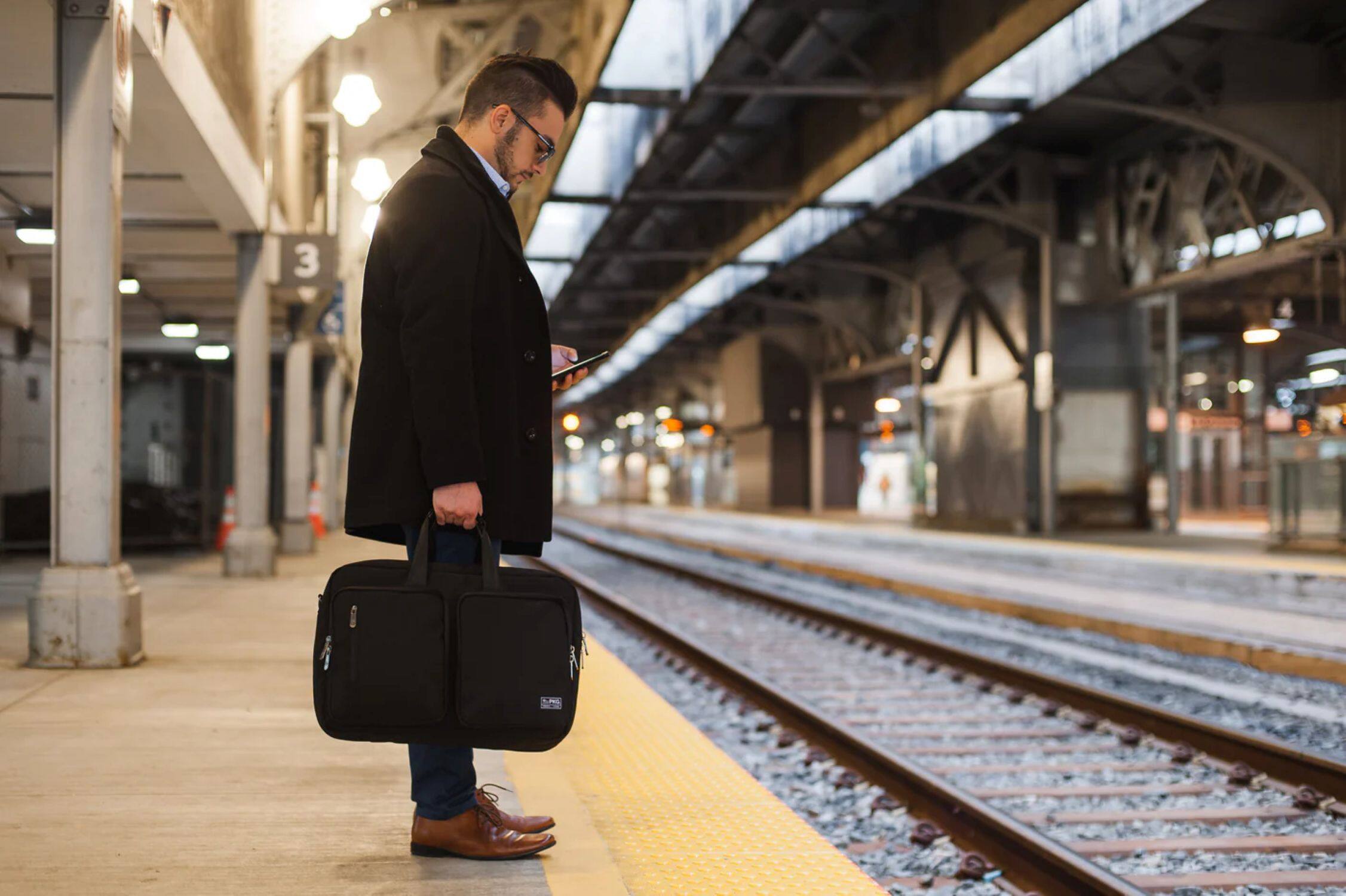 Alt View 10. PKG - Trenton II Overnighter Tote Backpack - Black.