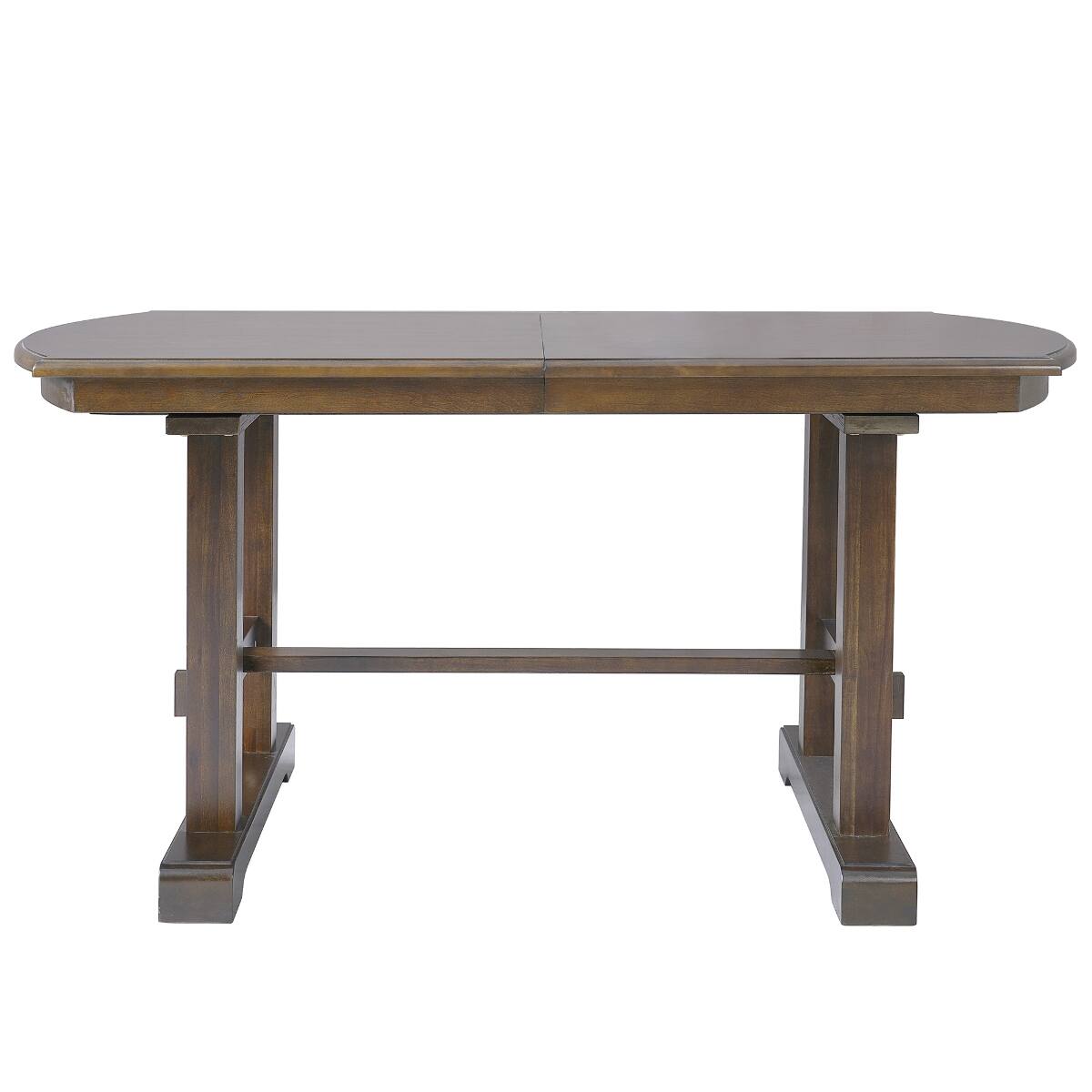 Alt View 3. Loheer - Loheer Extendable Dining Table, Brown Farmhouse Wooden Table for Four to Eight - Brown.