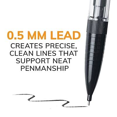0.5 MM LEAD  
CREATES PRECISE, CLEAN LINES THAT SUPPORT NEAT PENMANSHIP