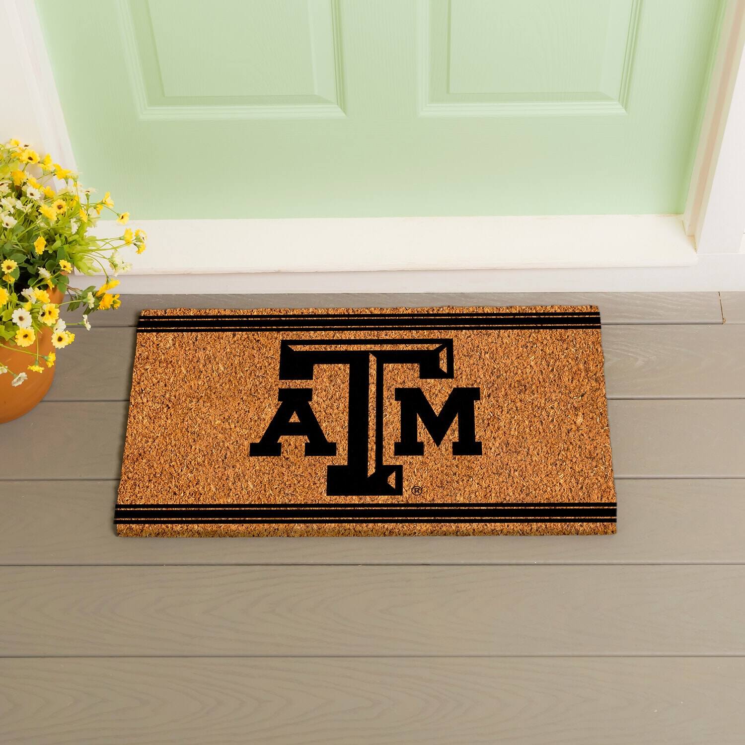 Alt View 2. Evergreen Enterprises - Texas A&M Aggies 16" x 28" Logo Turf Mat - Multicolor.