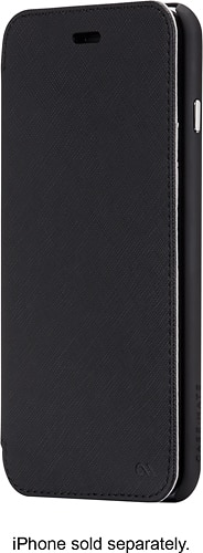 Front. Case-Mate - Stand Folio Case for Apple® iPhone® 6 Plus and 6s Plus - Black/Gray.
