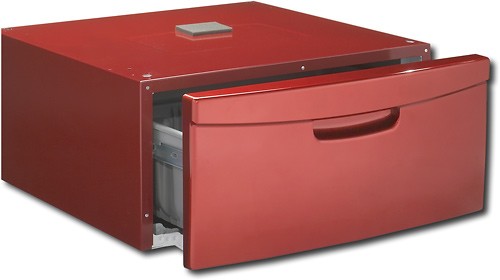  Samsung - Washer/Dryer Laundry Pedestal with Storage Drawer - Tango Red