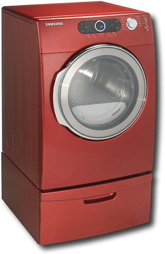 Best Buy: Samsung Washer/Dryer Laundry Pedestal with Storage Drawer Tango  Red WE357A7R