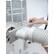 Alt View 4. Ivation - Portable AC Window Kit, Replacement for IVAPACWIFI Hose, Easy Install Panel - White.