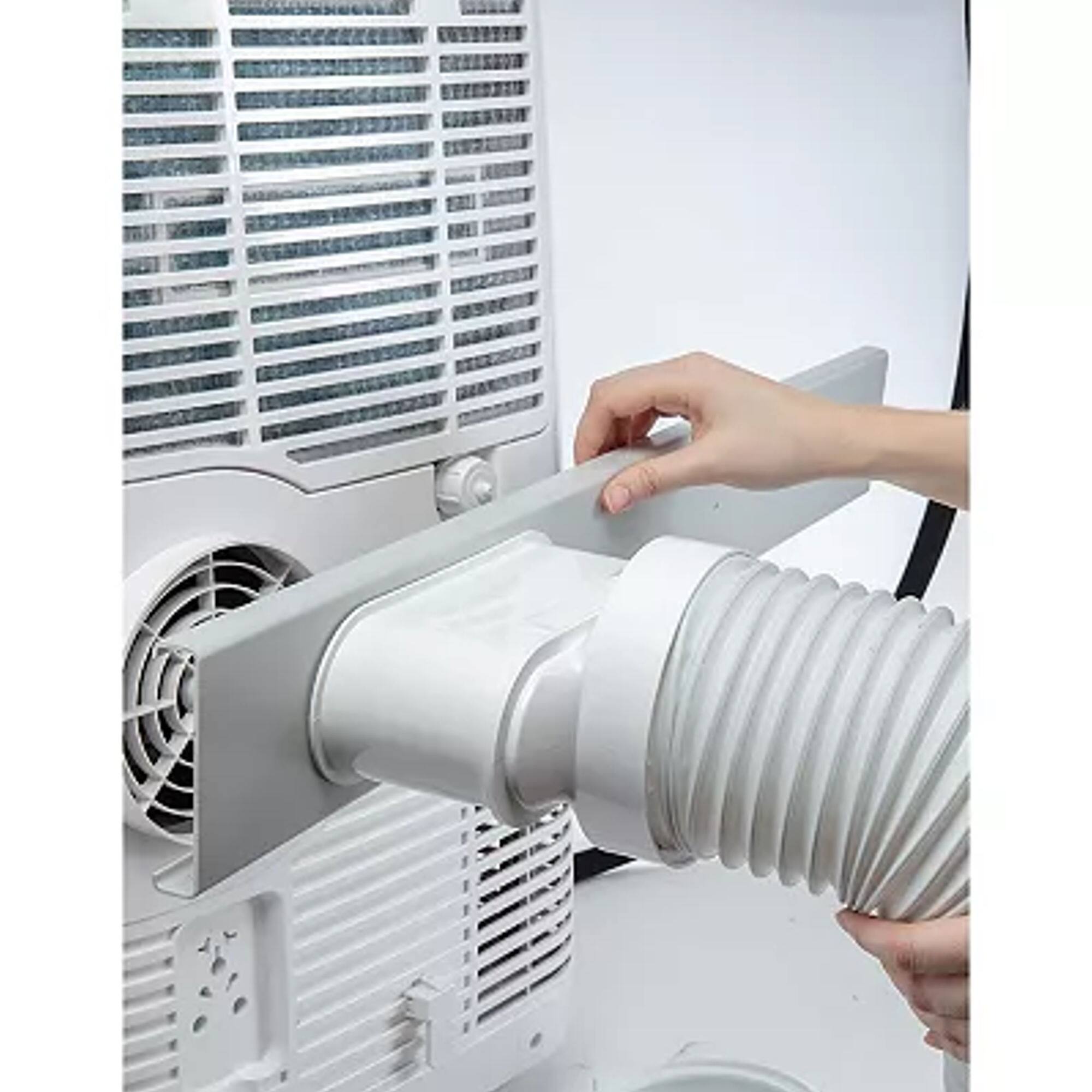 Alt View 4. Ivation - Portable AC Window Kit, Replacement for IVAPACWIFI Hose, Easy Install Panel - White.