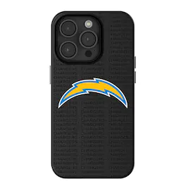 Keyscaper - NFL - Los Angeles Chargers Primary Logo iPhone Magnetic Bump Case - 14 - Black