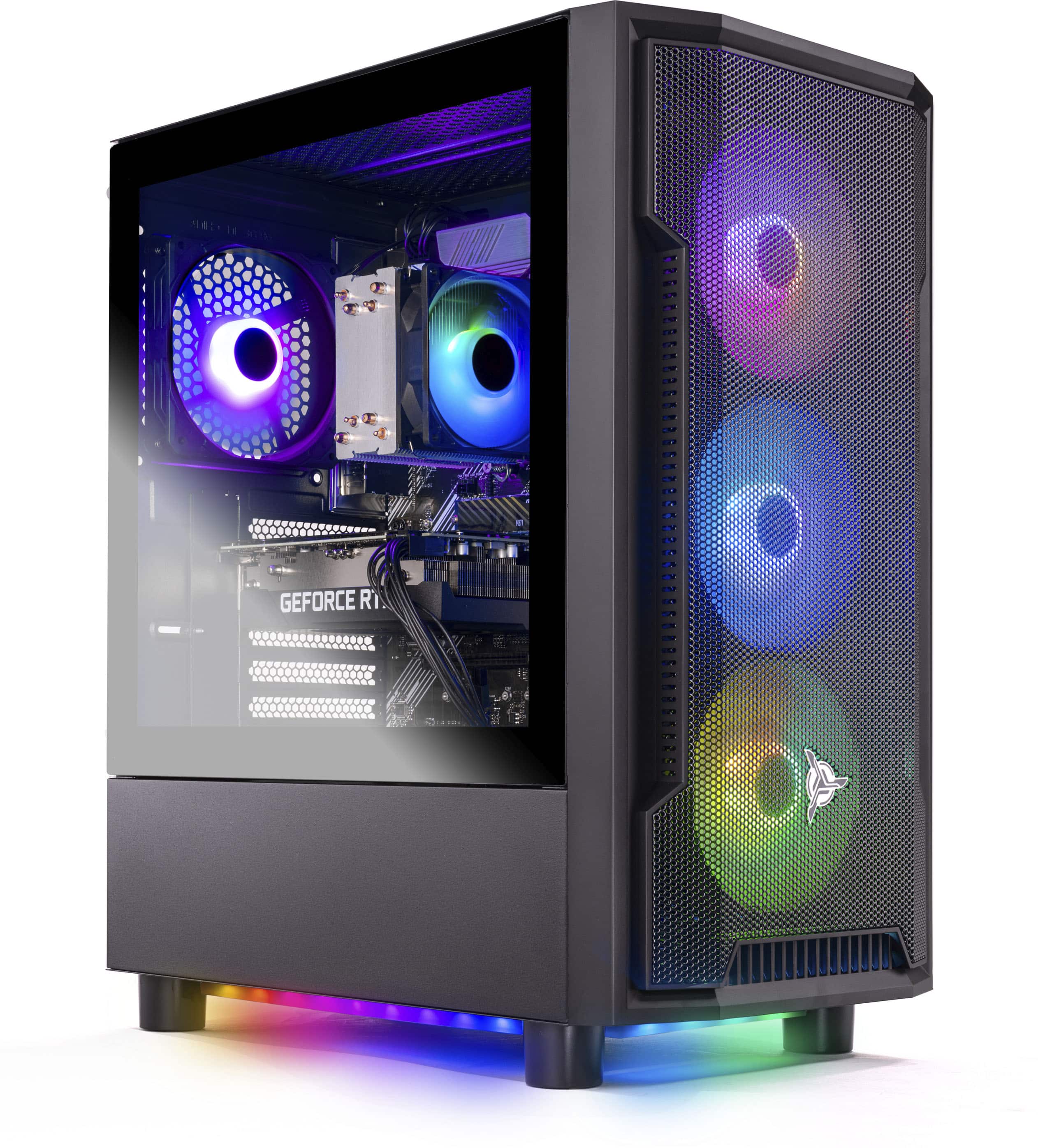 Skytech Gaming - SHADOW4 Gaming Desktop PC - AMD Ryzen 5 7600 - 16GB Memory - NVIDIA 4060 - 500GB NVMe SSD - Black - Front_Zoom